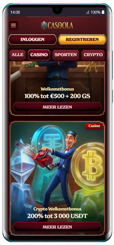 Casoola Casino Bonusoverzicht Casoola casino bonuspagina